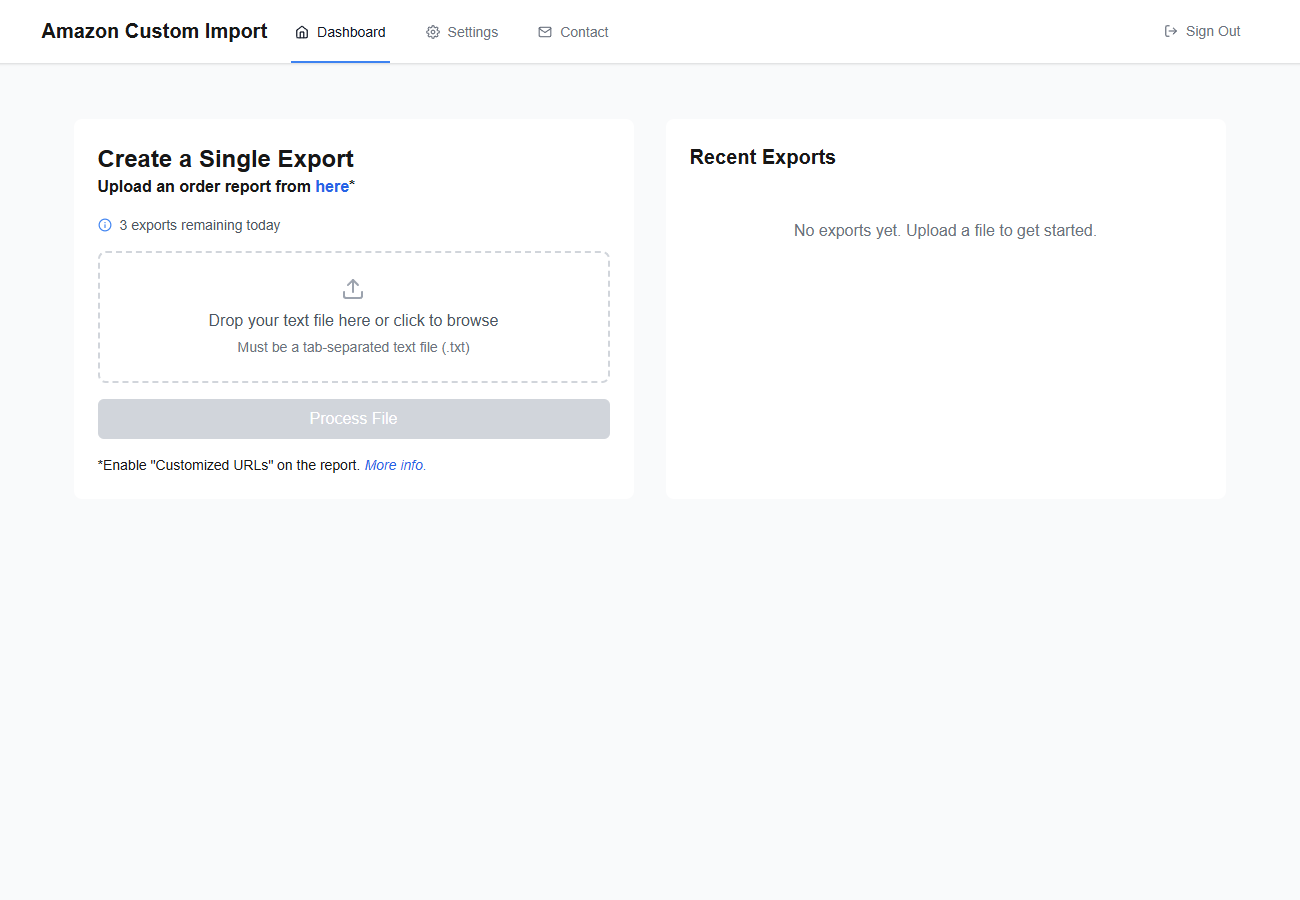Mídia 3 de Amazon Custom Export - Dados completos do pedido para vendedores personalizados e artesanais da Amazon