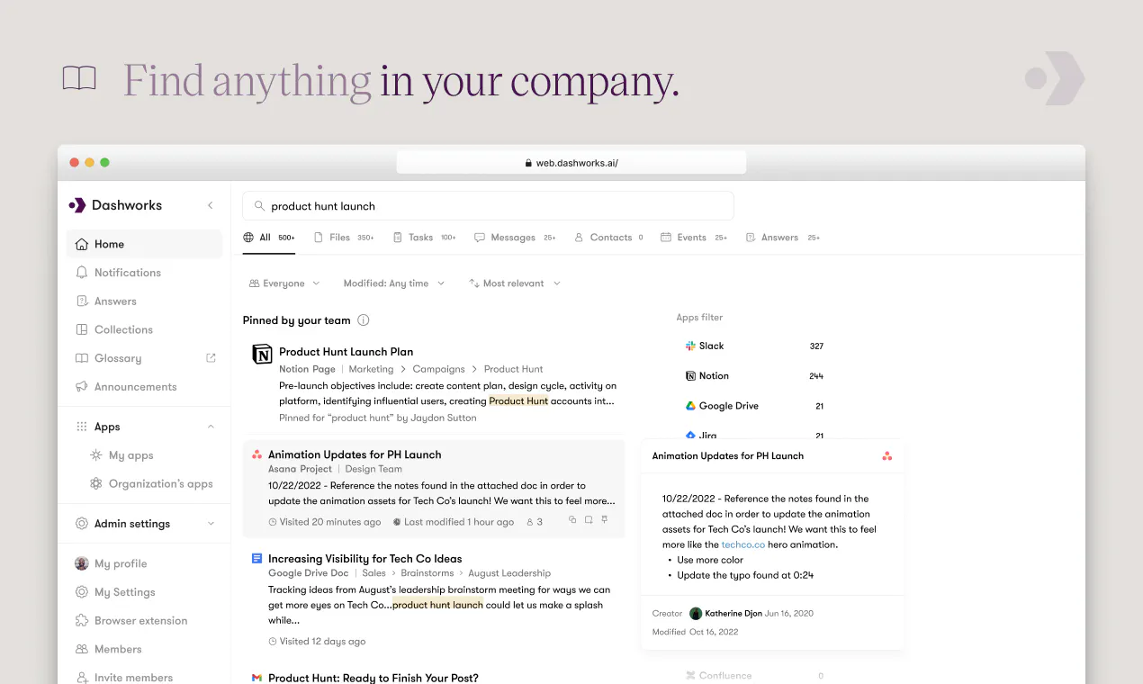 Dashworks 2.0 screenshot