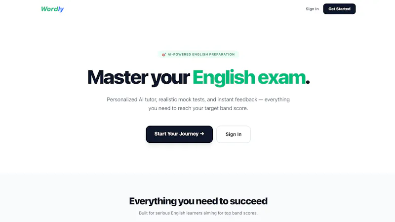 Wordly — AI-Powered IELTS Prep screenshot 2