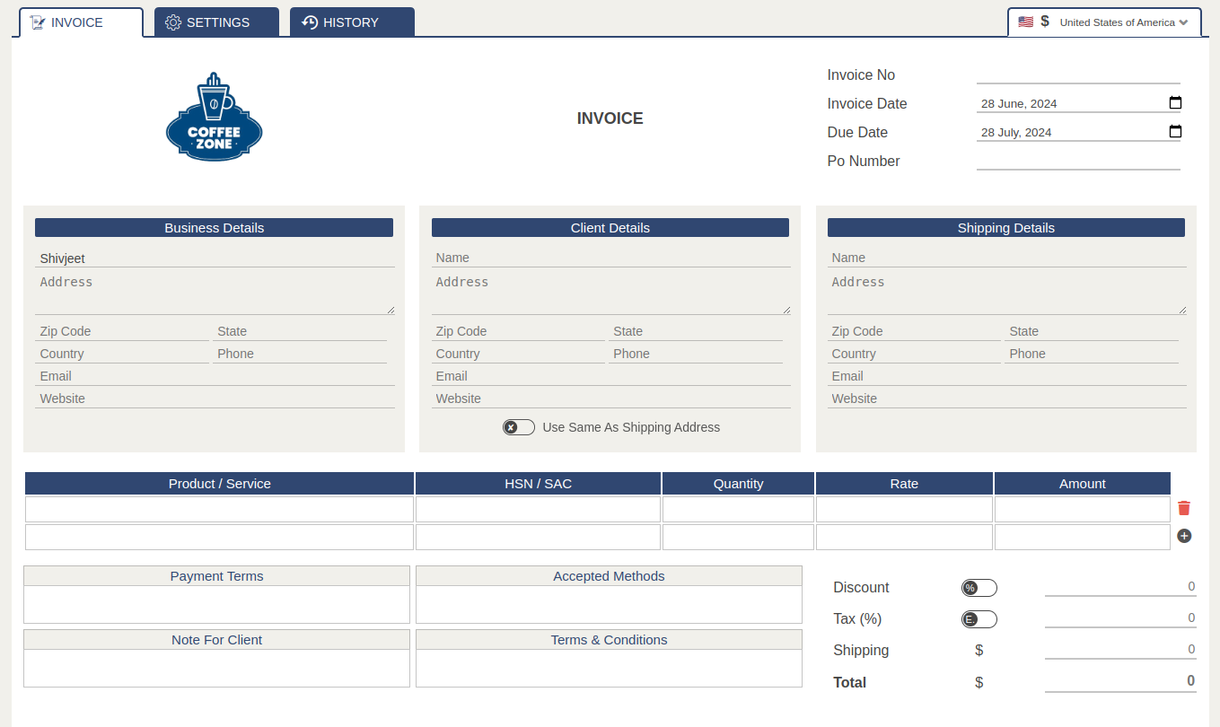 Invoice Generator gallery image