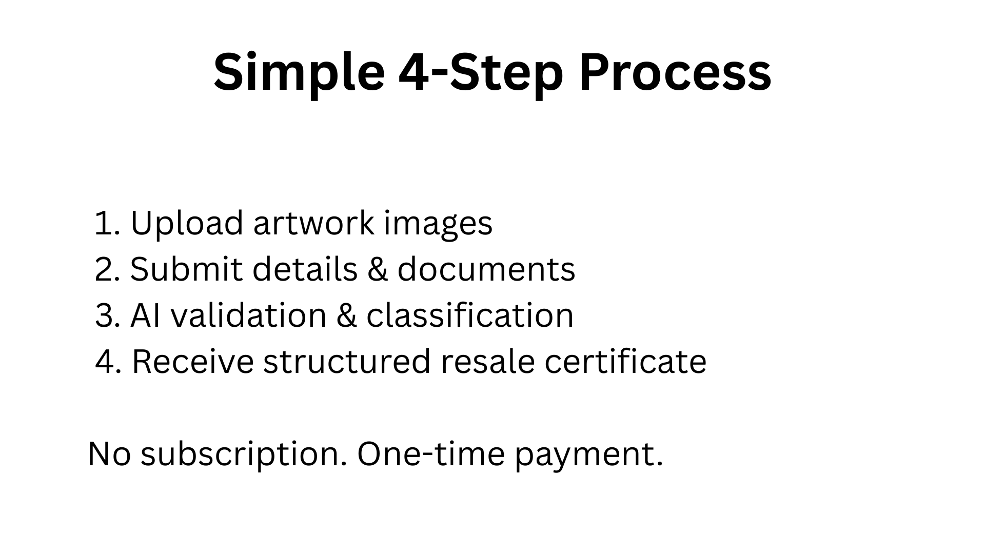 ArtCertify - Screenshot 3 showing product features and functionality