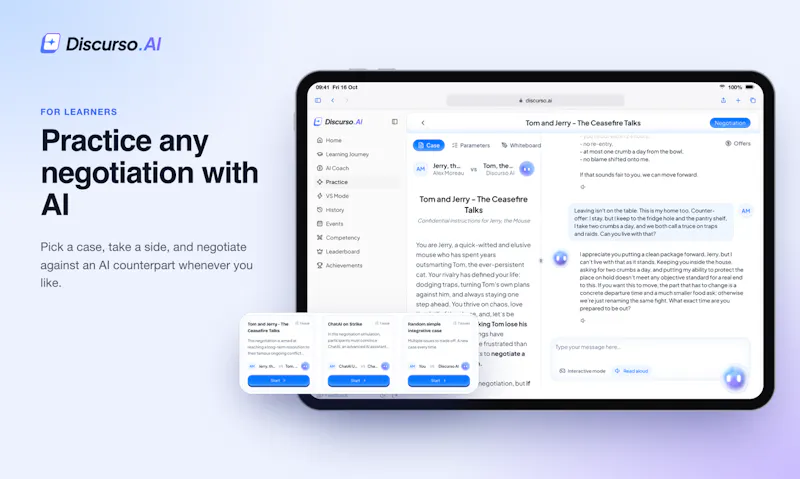Discurso.AI Public Launch screenshot 2