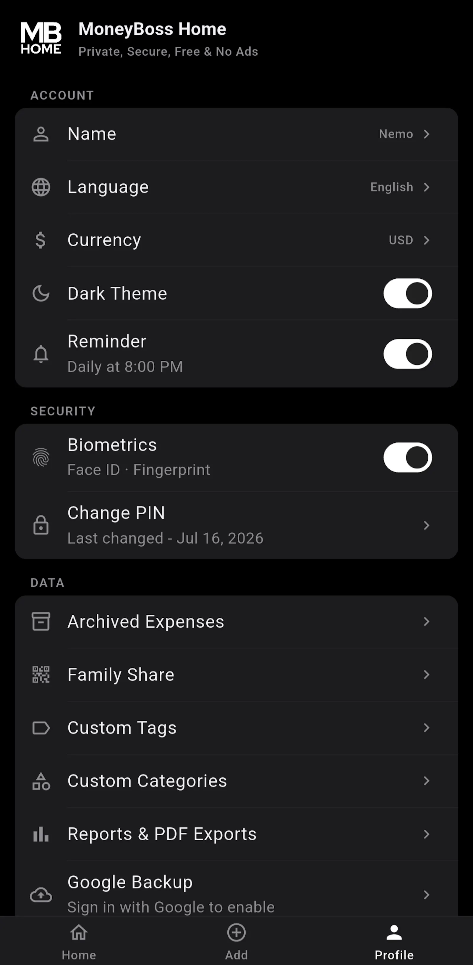 MoneyBoss Home screenshot 8