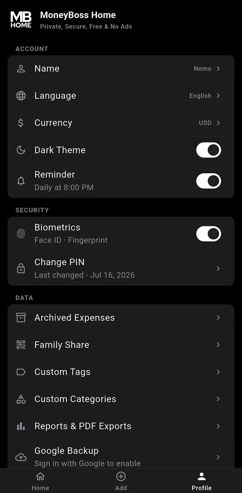 MoneyBoss Home screenshot 8