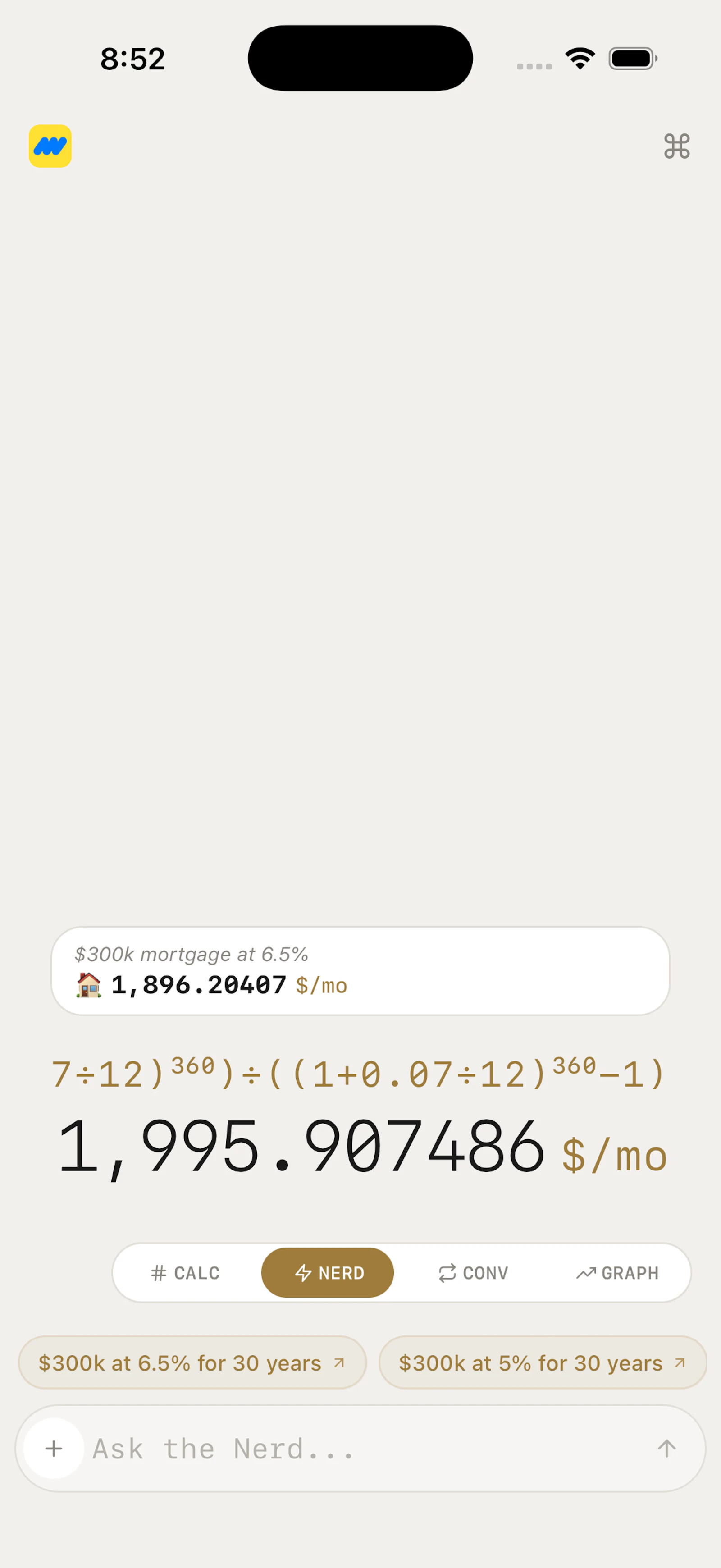 Maffs — Calculator with a Math Nerd screenshot 2
