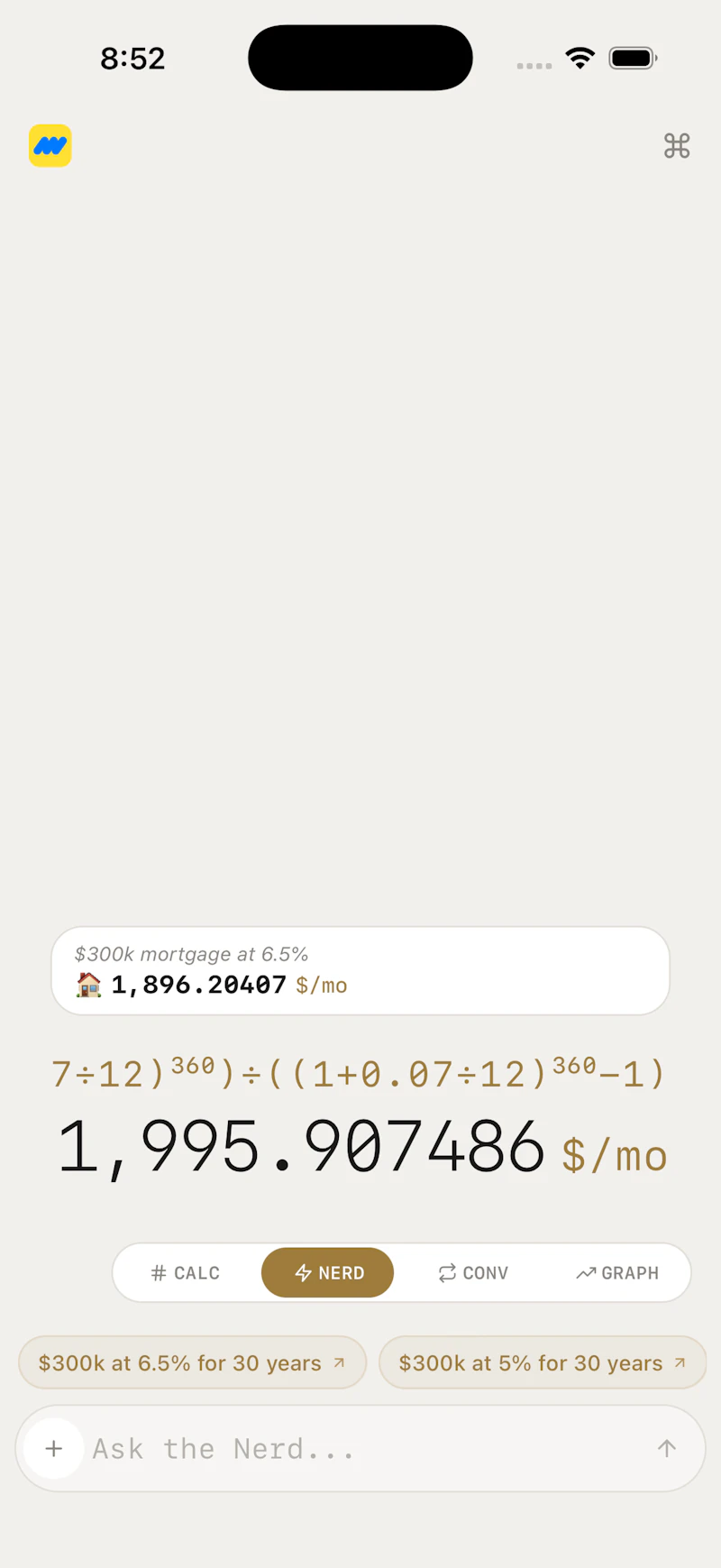 Maffs — Calculator with a Math Nerd screenshot 2