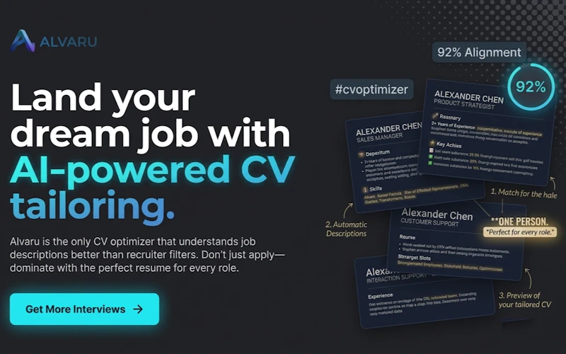 Alvaru: AI CV Optimiser & Auto-Apply screenshot 2