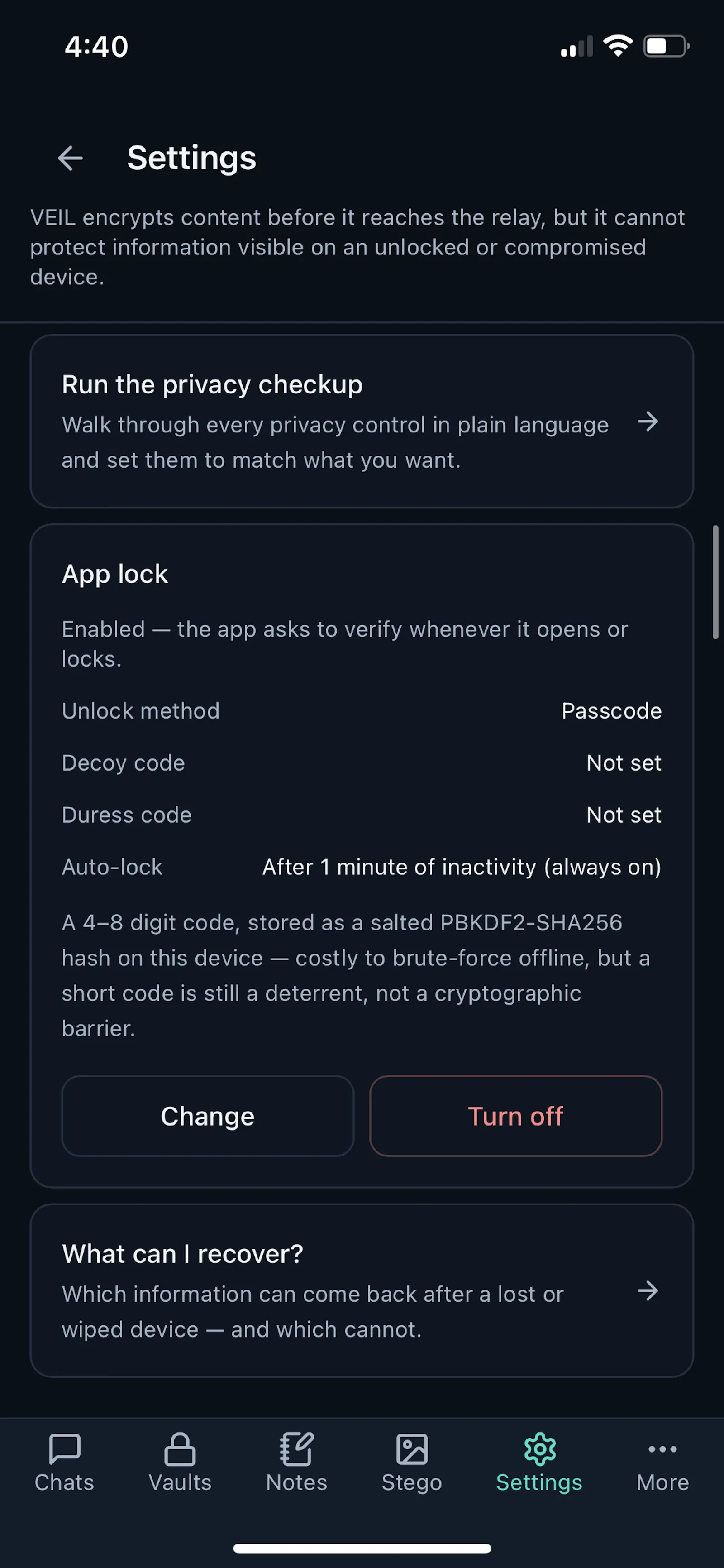 VEIL - More than Encrypted Messaging screenshot 12