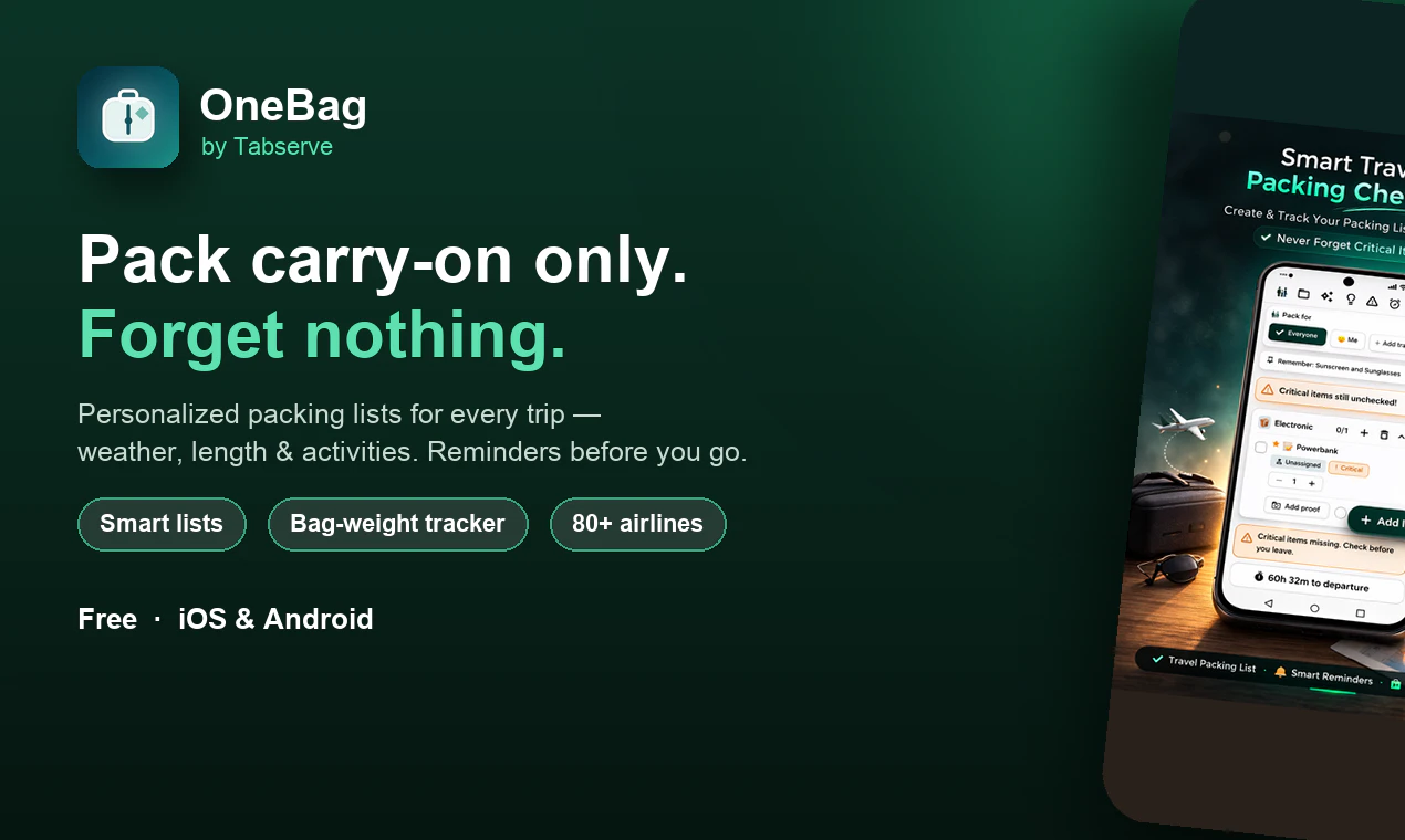OneBag 截图