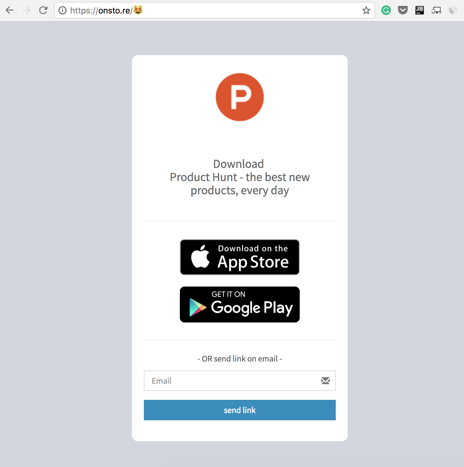 OnSto.re - smart URL shortener for app stores gallery image