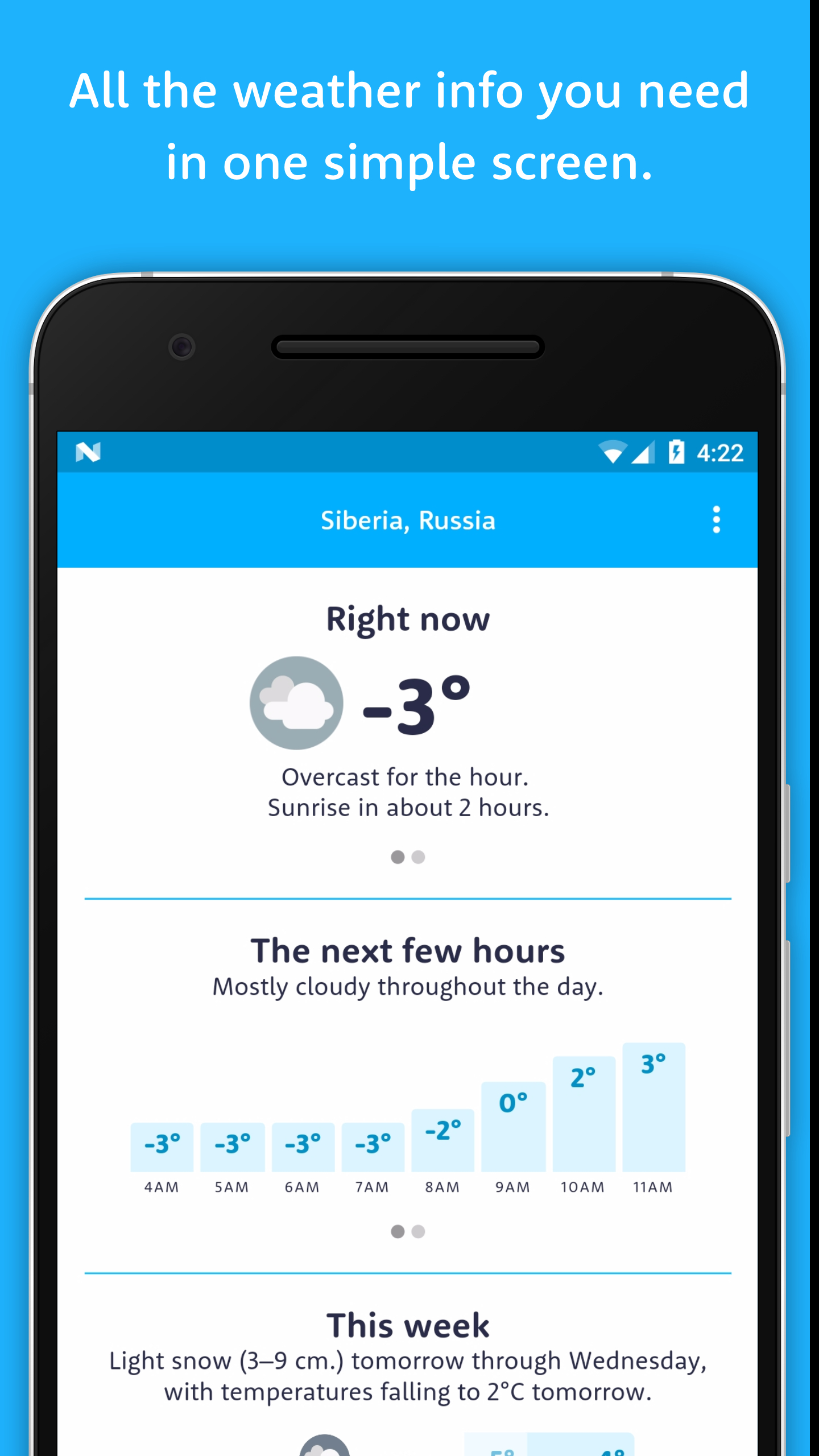 Hello Weather for Android gallery image