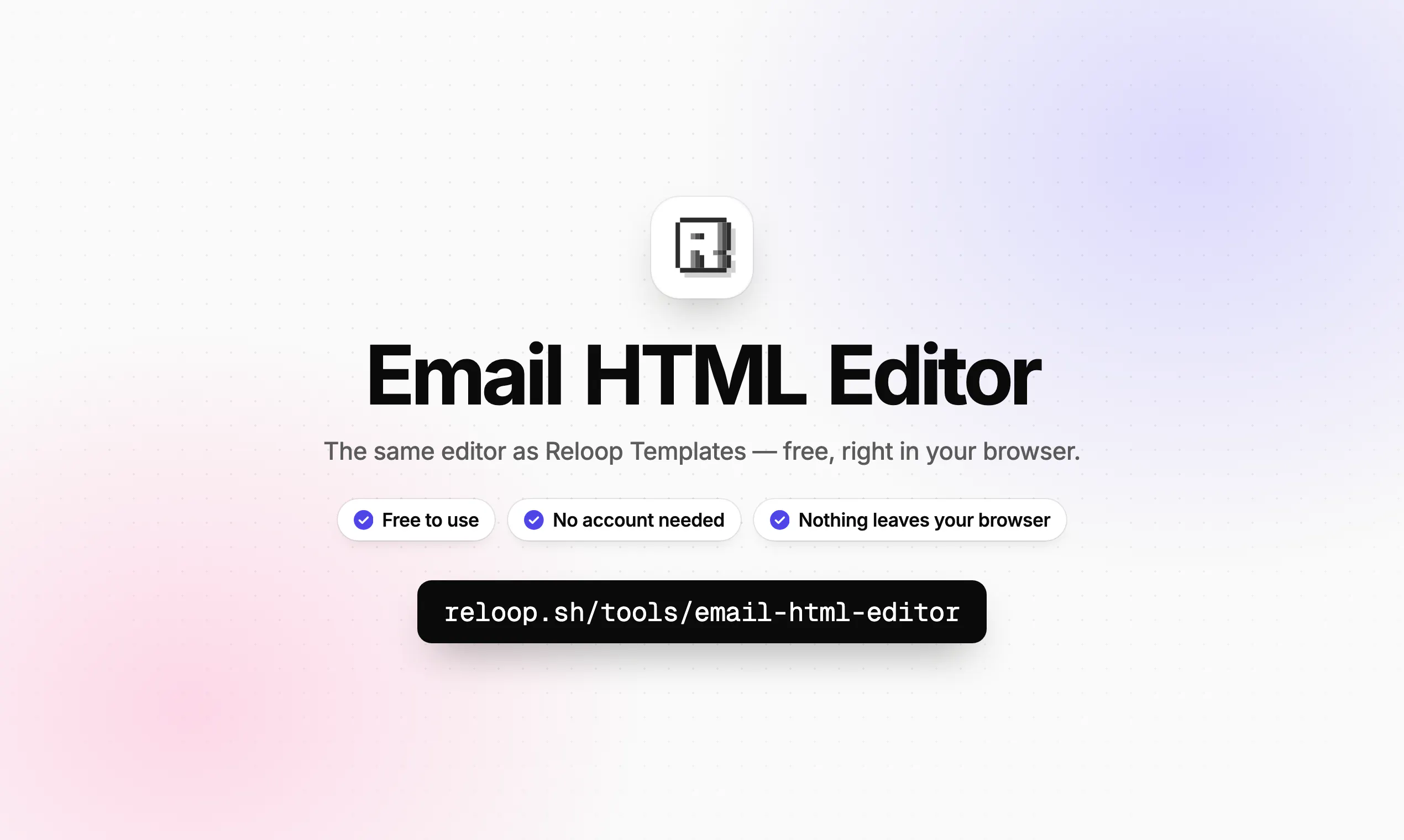 Email HTML Editor by Reloop gallery image