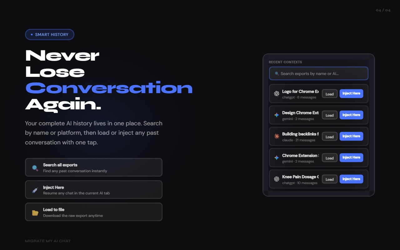 Migrate My AI Chat - Switch AI Instantly gallery image