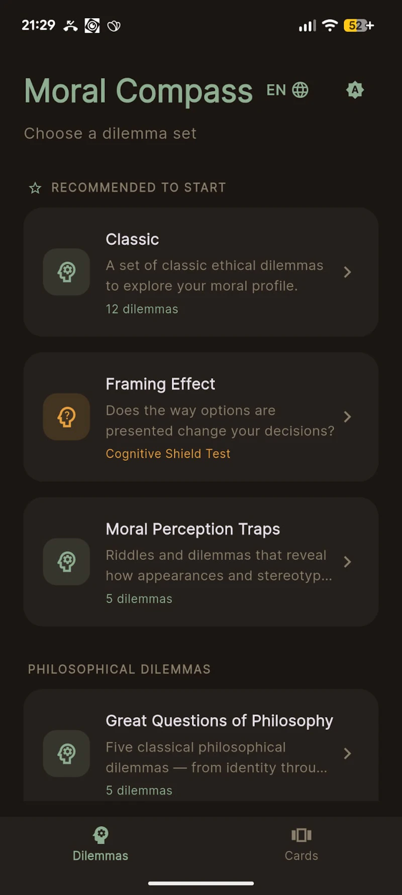 Moral Compass screenshot 2