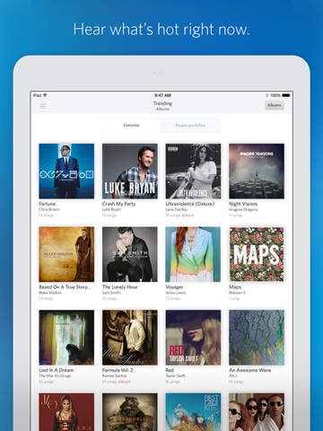 Rdio 3.0 gallery image