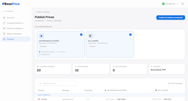 BasePrice screenshot 4