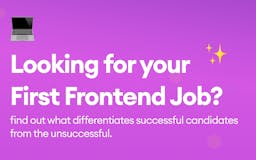 Find Your First Frontend Job media 3