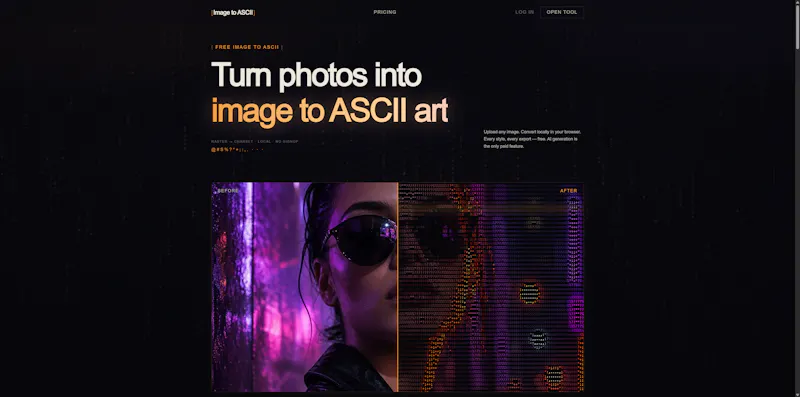 Image to ASCII screenshot 1