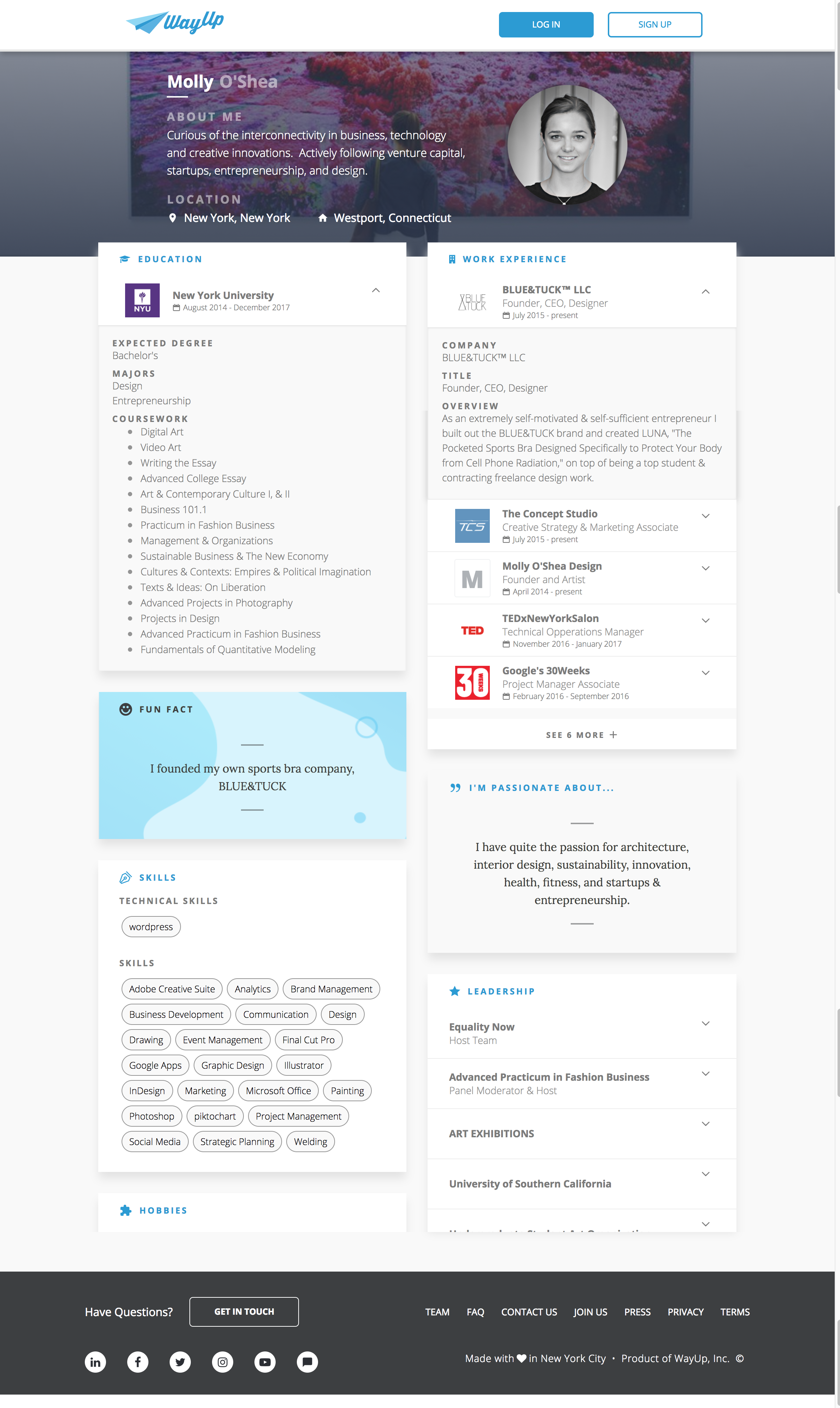 WayUp Profiles gallery image