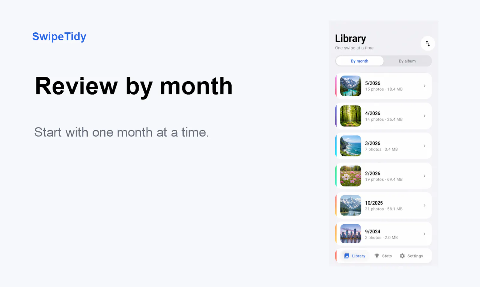 SwipeTidy screenshot 1