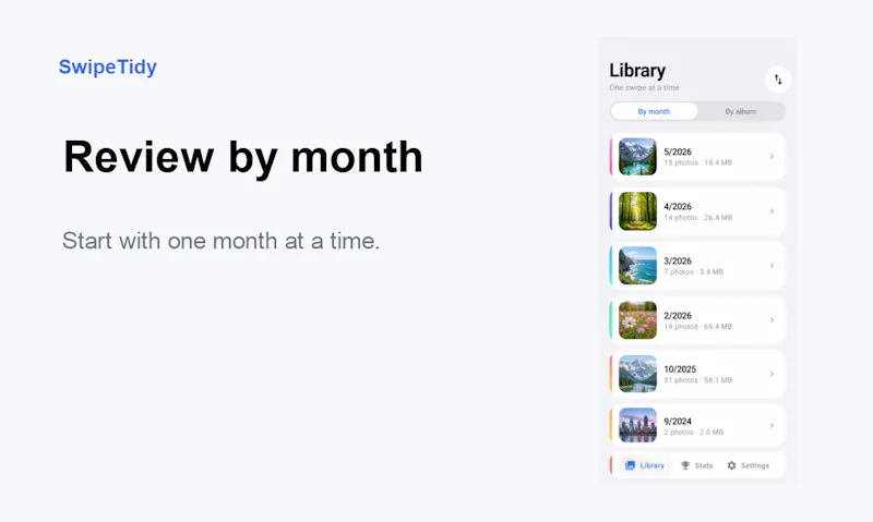 SwipeTidy screenshot 1
