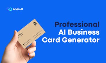 Arvin AI Business Card Generator gallery image