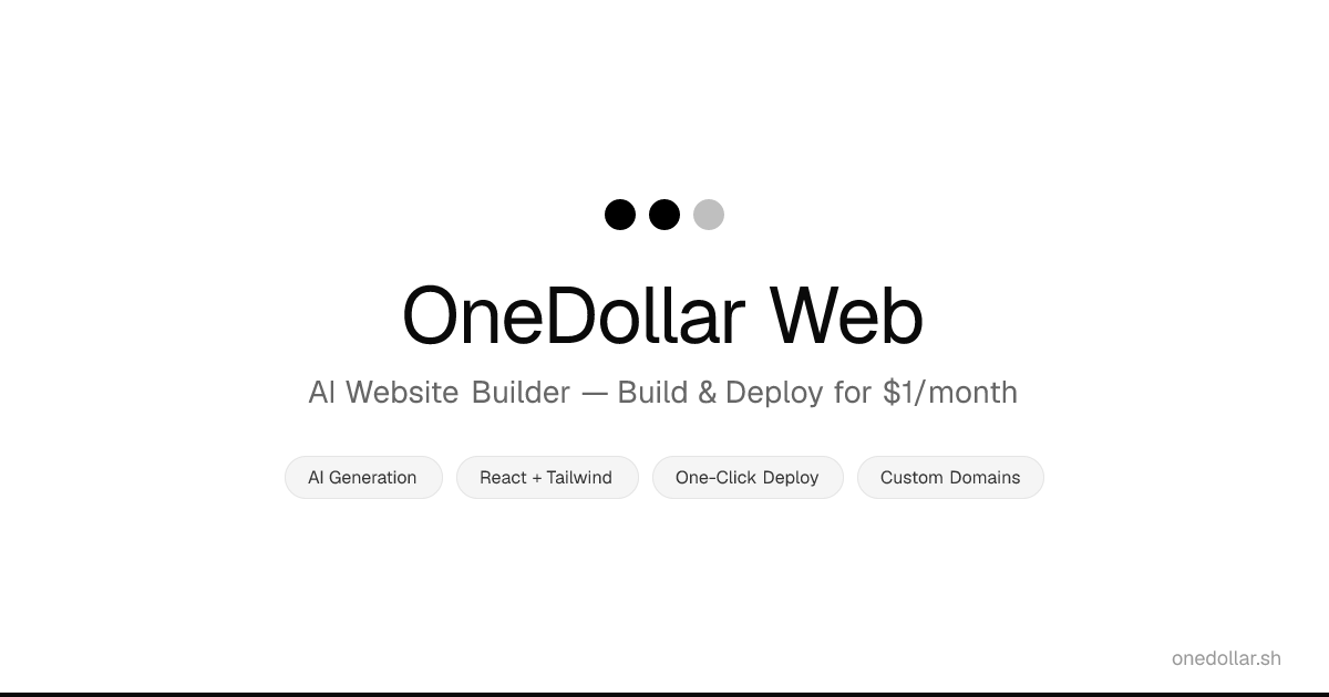 OneDollar Web gallery image