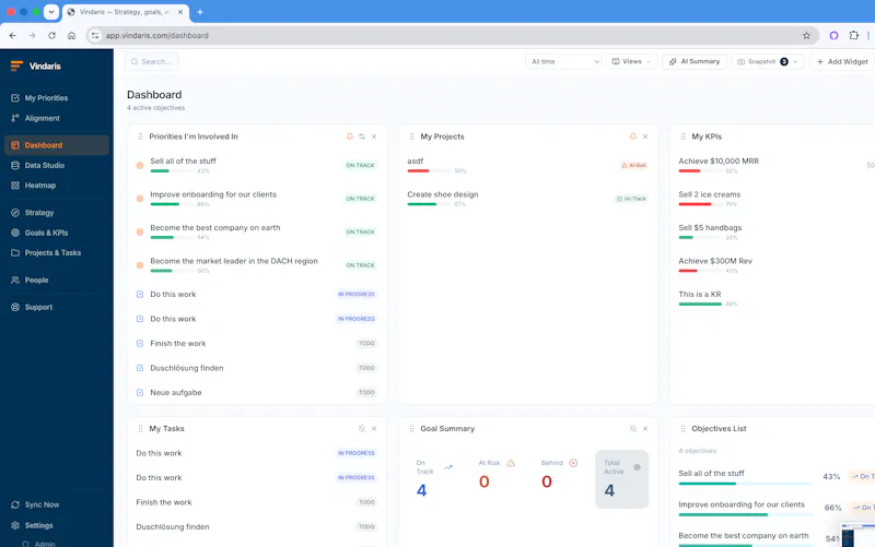 Vindaris - Strategy Execution Software screenshot 5