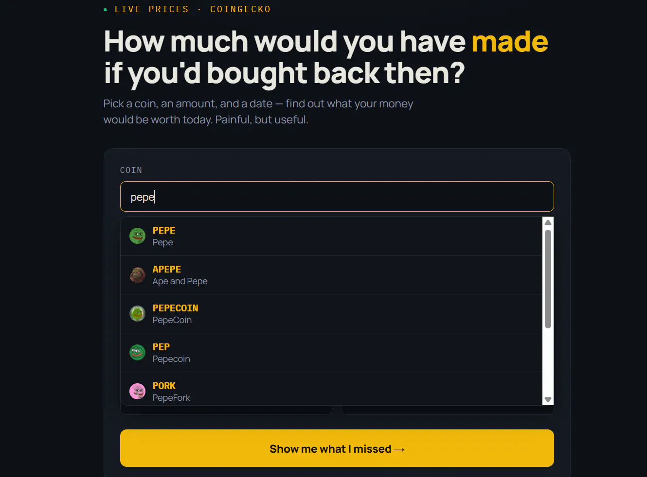 CryptoFumble — What Could You Have Made? gallery image