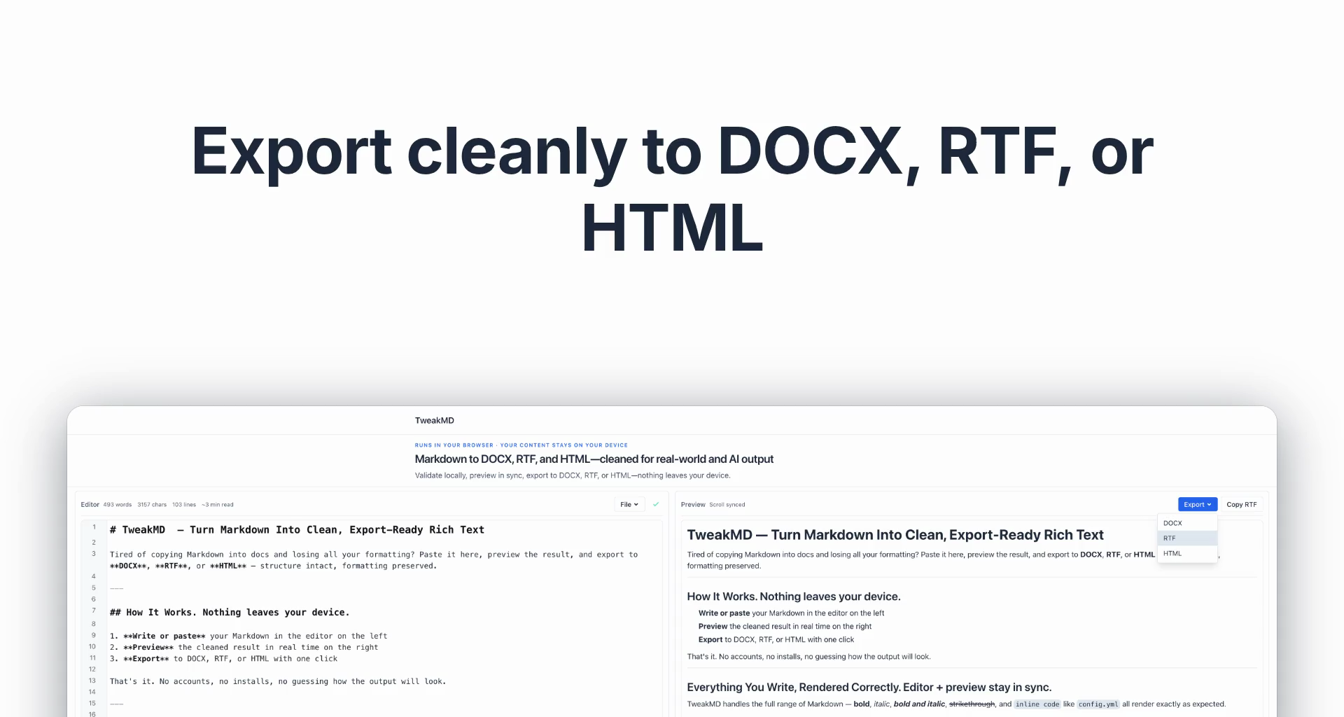 TweakMD gallery image