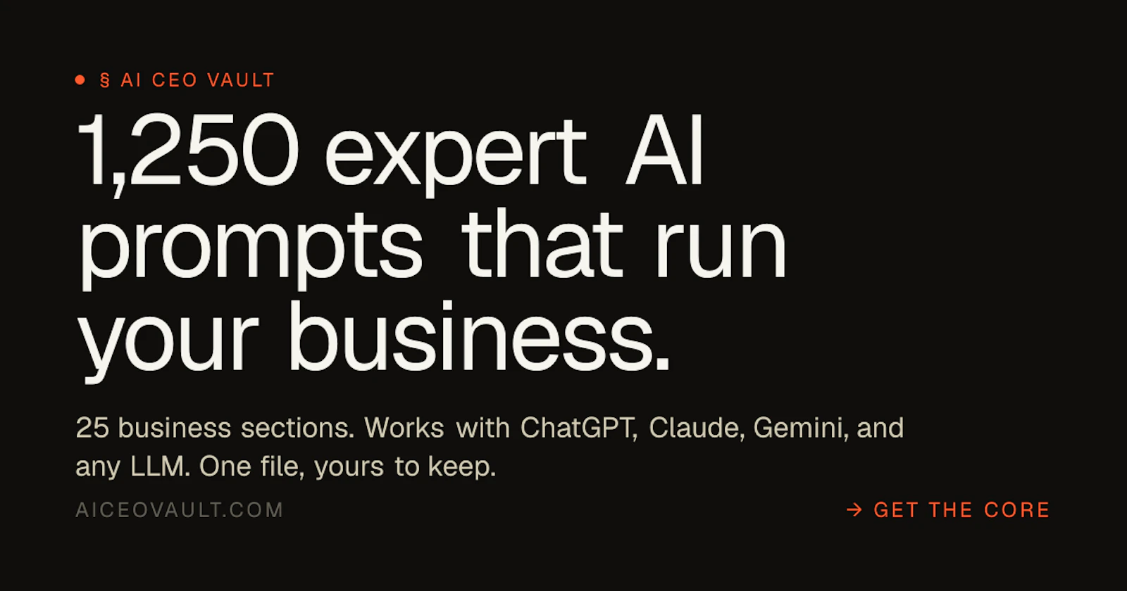 AI CEO Vault screenshot 1