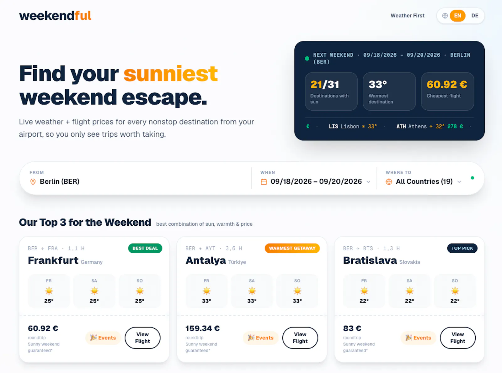 weekendful screenshot 2