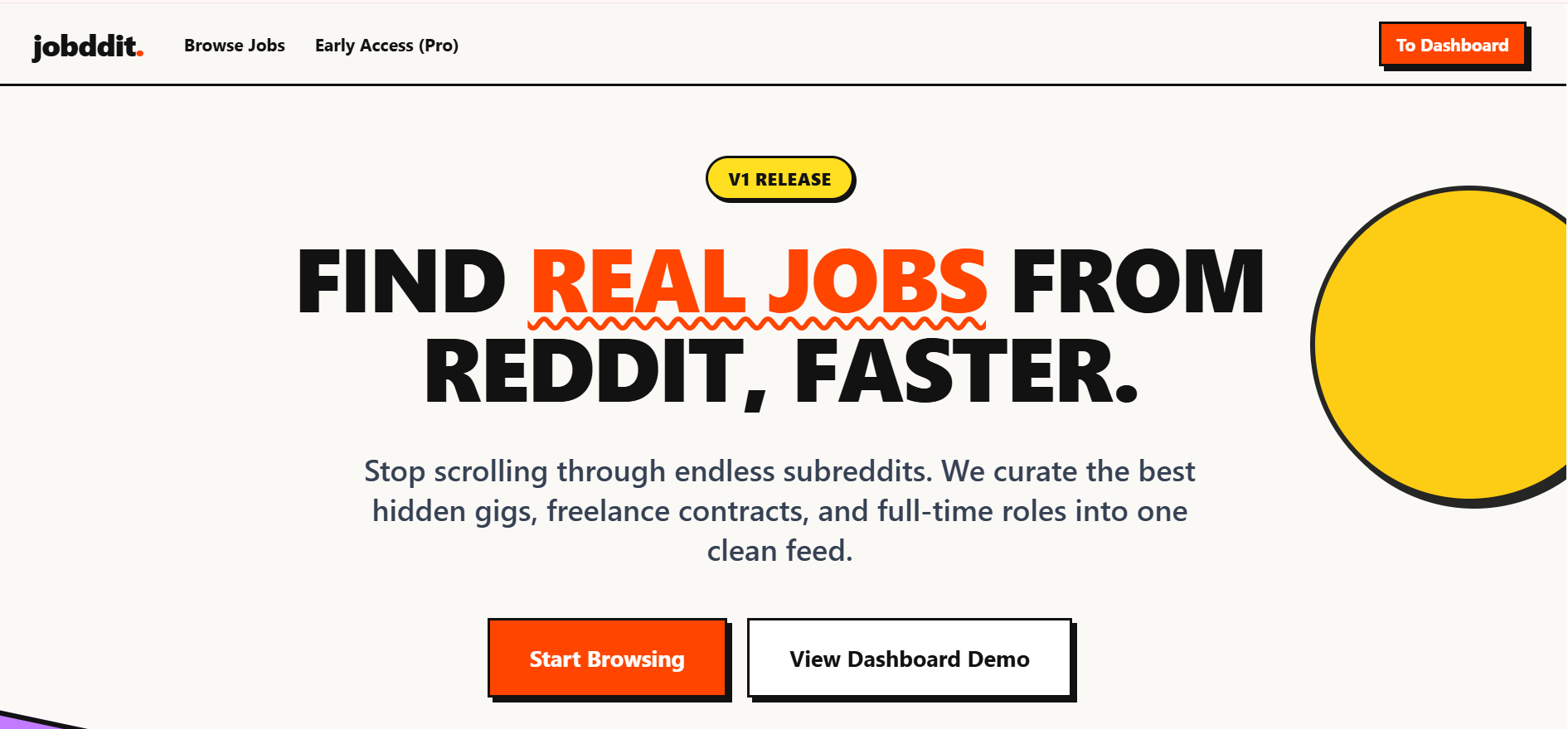 Jobddit - Main product screenshot demonstrating key features and user interface