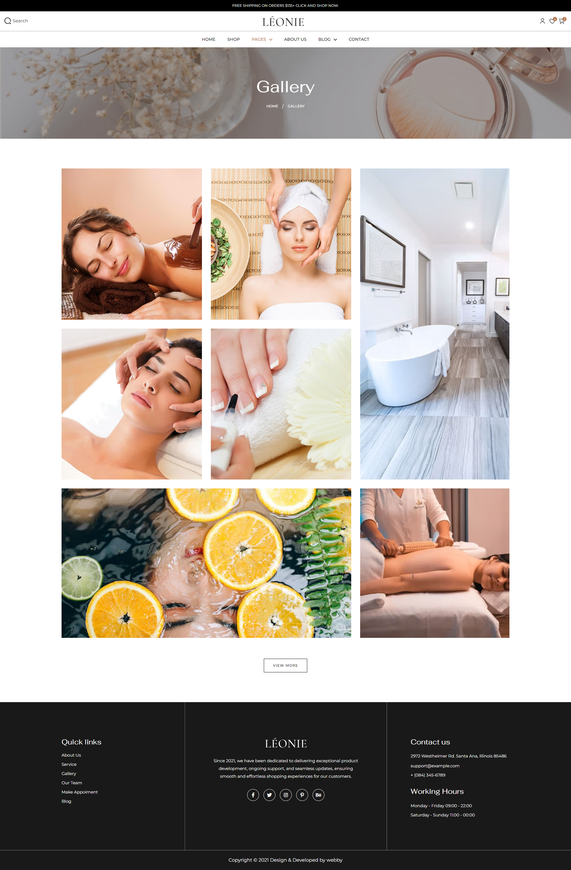 Leonie: Beauty Salon Website Template media 4