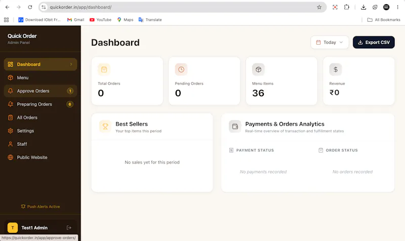 QuickOrder screenshot 2