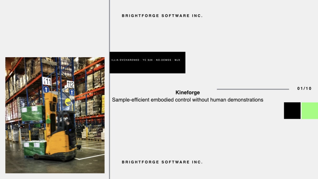 Kineforge AI/ML model for robotics gallery image