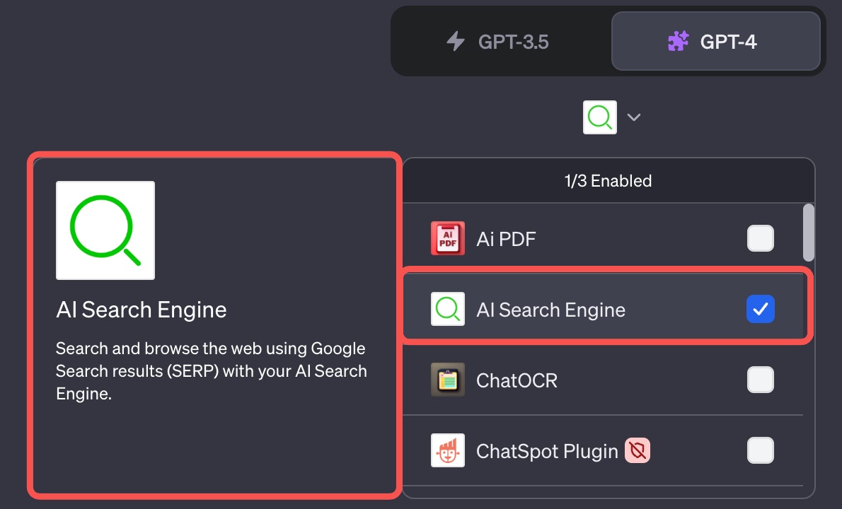 AI 검색 엔진 chatgpt 플러그인 - 내부 Chatgpt에서 웹을 검색하고 찾아보십시오 미디어 3