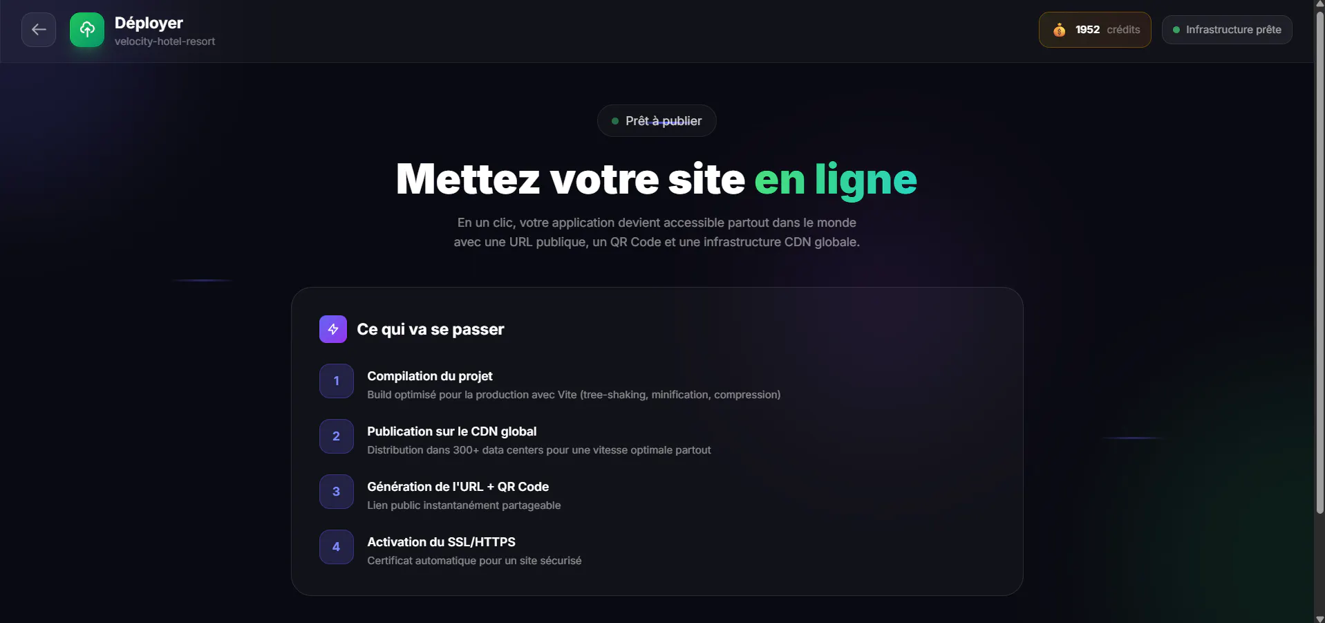Velocity — Créez  Web & Mobile avec l'IA gallery image