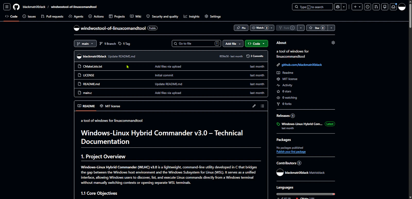 windwostool-of-linuxcomandtool screenshot 2