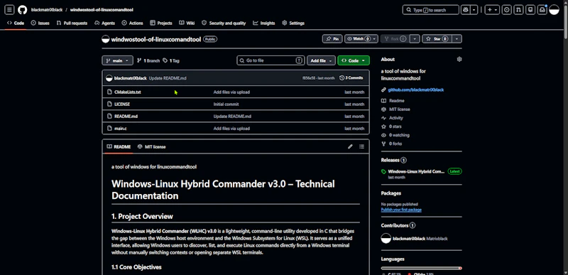 windwostool-of-linuxcomandtool screenshot 2