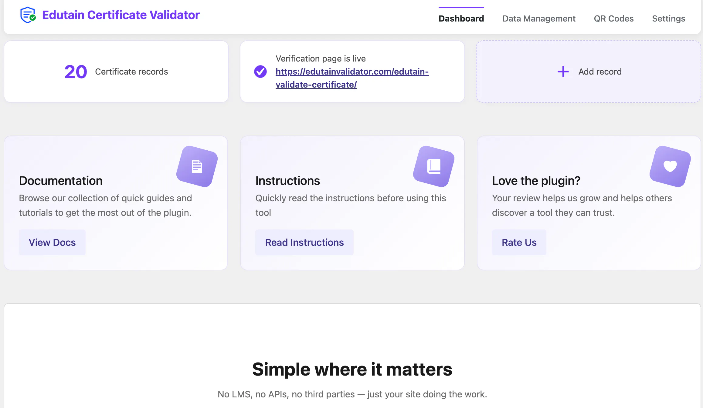 Edutain Certificate Validator gallery image