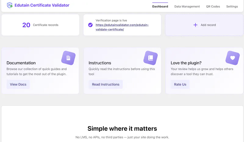 Edutain Certificate Validator screenshot 5