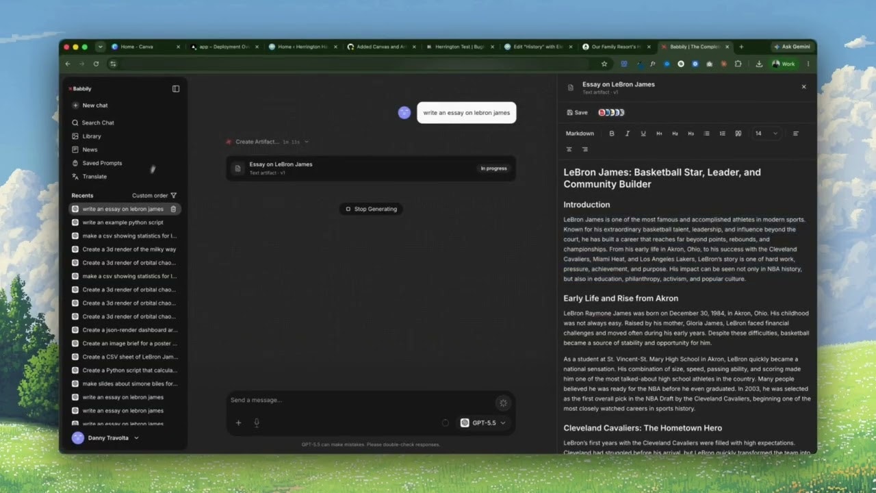 Babbily adds Canvas Mode and JSON Render gallery image