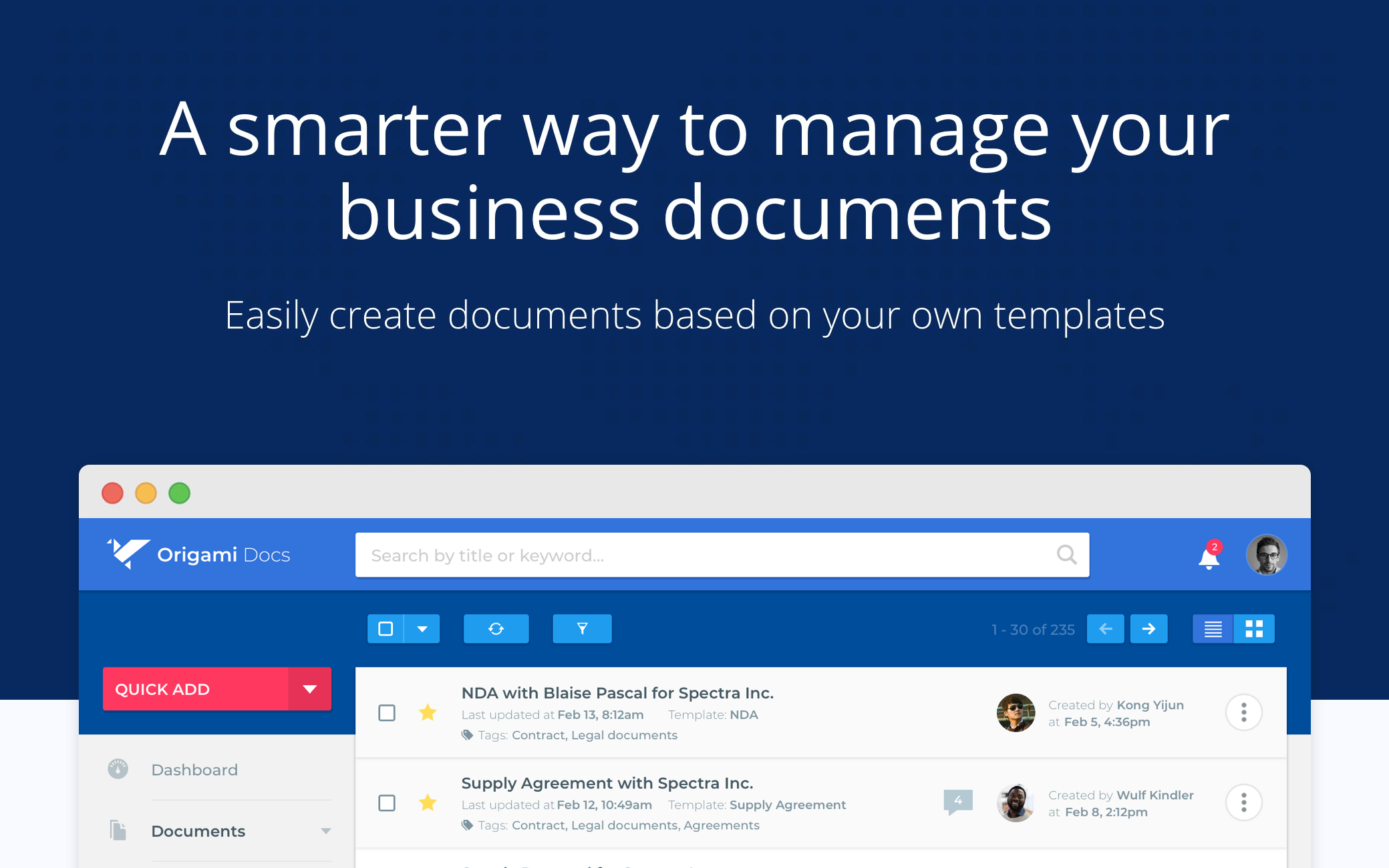 Origami Docs gallery image