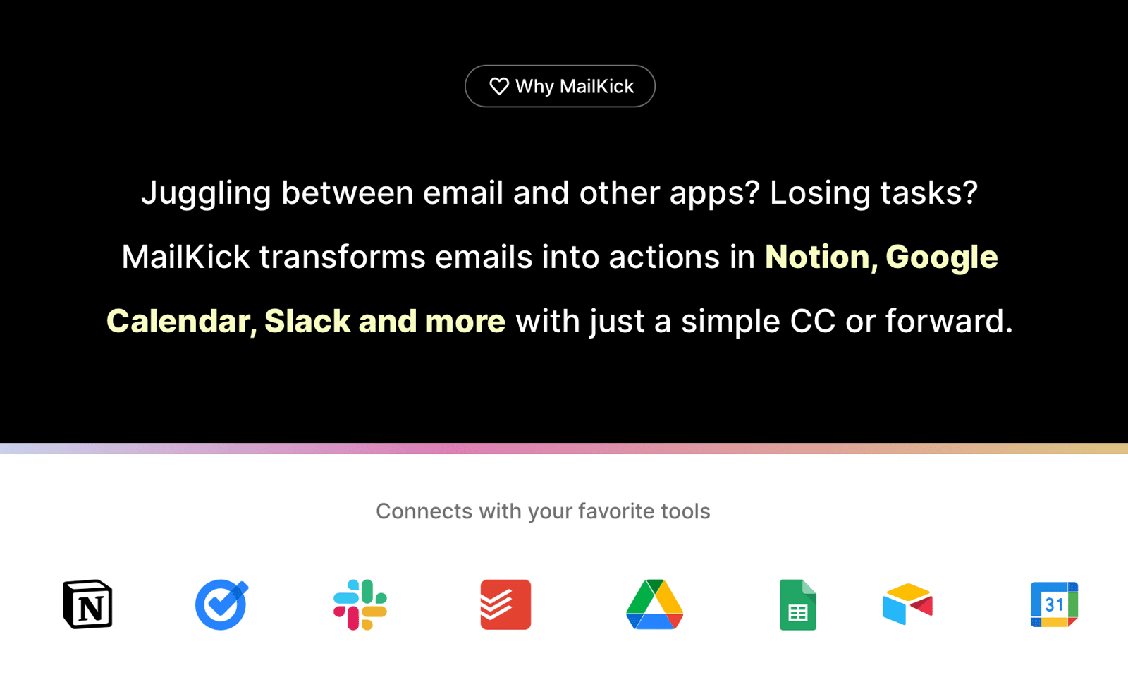 Média Courrier - Assistant AI alimenté par e-mail pour transformer n'importe quel e-mail en tâche 2