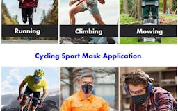 neoprene face mask with carbon Filter media 3
