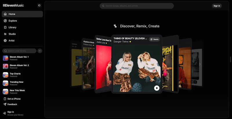 ElevenMusic screenshot 2