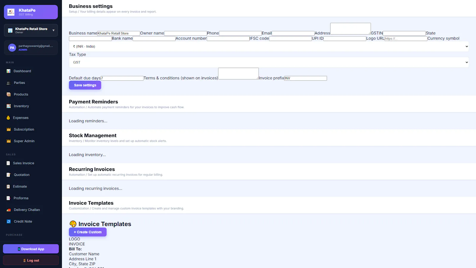 KhataPe — GST Billing Software screenshot 2
