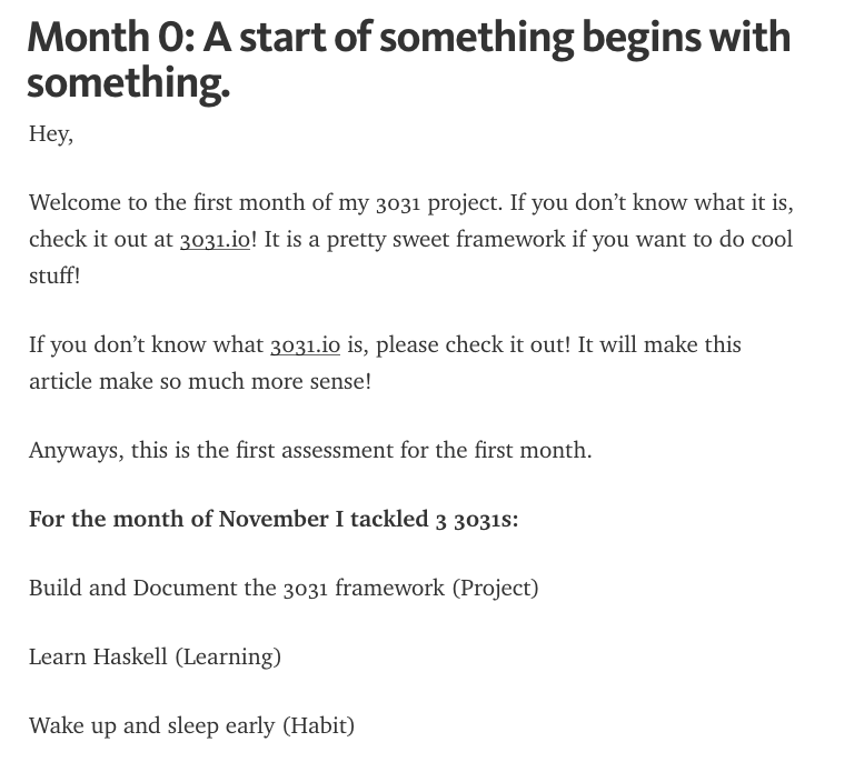 The Thirty Thirty One Framework gallery image