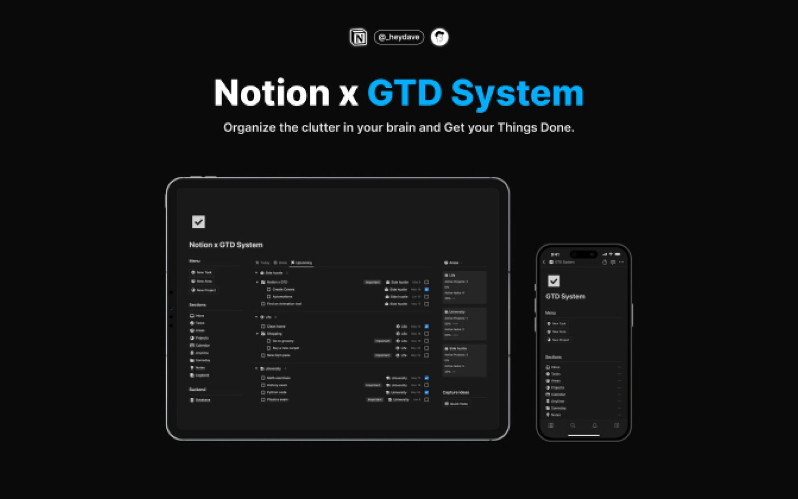Notie x GTD -systeem - Alles-in-één sjabloon om uw spullen voor elkaar te krijgen media 2